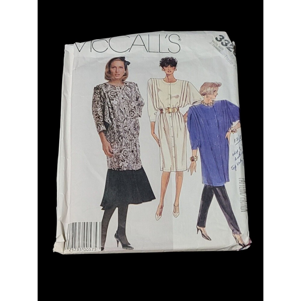 Vtg McCall’s Sewing Pattern #3326 Misses’ Dress – Size Medium